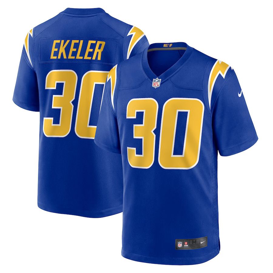 Men Los Angeles Chargers #30 Austin Ekeler Nike Royal Game NFL Jersey->los angeles chargers->NFL Jersey